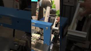 Universal Robots Arm with Vacuum Gripper and Banding Machine [upl. by Ferren]