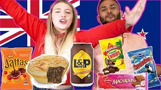 Indian American Couple Try New Zealand Snacks [upl. by Pyne]