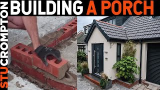 Bricklaying Building a Porch from Start To Finish [upl. by Rratsal]