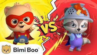 Superhero vs Villains Song for Kids Preschool and Toddler  Bimi Boo [upl. by Arretak167]