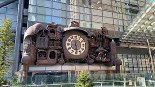 Studio Ghibli clock at Shiodome Japan [upl. by Roosevelt619]