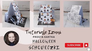 Tutoriale Izuni  kartka schodkowa  Halloween [upl. by Mllly]