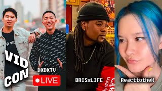 KPOP Korean Dating Fire Noodle Challenge  BRISxLIFE ReacttotheK Vidcon2023 [upl. by Yrrad]