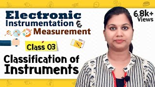 Classification of Instruments  Principles of Measurement  Electronic Instruments and Measurements [upl. by Biancha]