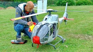 HUGE RC MODEL HELICOPTER EC120 DEMO FLIGHT FROM VARIO TEAMPILOT FRANCIS PADUWAT [upl. by Aicak]