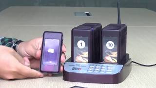 Wireless pager calling system [upl. by Ehtnax33]