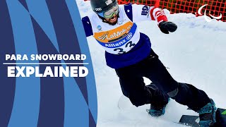 Para Snowboard Explained  Paralympic Games [upl. by Alurd]