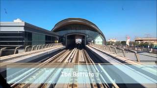 Dubai Metro 2015 Red Line Jebel Ali UAE Exchange  Rashidiya HD [upl. by Gwyneth]