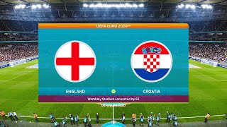 England vs Croatia  UEFA EURO 2020  13 June 2021 Gameplay [upl. by Holihs271]