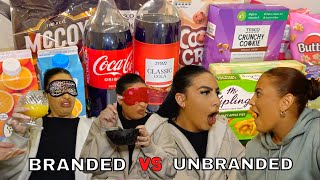 BRANDED VS UNBRANDED FOOD CHALLENGE [upl. by Matazzoni]