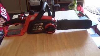 Black and Decker Electric Chainsaw Review [upl. by Narret546]