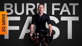 30 Minute Indoor Cycling Workout  Fat Burning Intervals [upl. by Steinman]