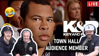 Key amp Peele Town Hall Audience Member REACTION  OFFICE BLOKES REACT [upl. by Pelagia113]