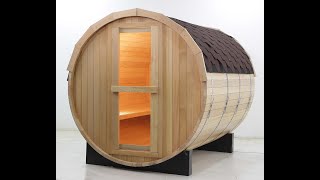 Barrel Sauna Construction [upl. by Portugal439]