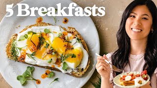 5 Easy BREAKFAST IDEAS To Keep on Repeat [upl. by Merwyn]