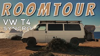 Roomtour VW T4 Syncro Camper Selbstausbau  Der beste Ausbau für fulltime VANLIFE im Bulli VAN TOUR [upl. by Nehtanhoj]