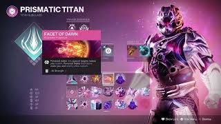 New Prismatic Arc Build amp Fashion for Titan with Cuirass Of The Falling Star season 25 Destiny 2 [upl. by Dnomed79]