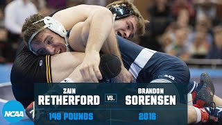 Zain Retherford vs Brandon Sorensen 2016 NCAA wrestling title 149 lbs [upl. by Armmat]