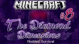 quotHOLY DIAMONDSquot  Diamond Dimensions Modded Survival 8  Minecraft [upl. by Arrec]