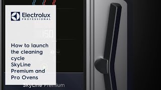 How to launch the cleaning cycle  SkyLine Premium and Pro Ovens  Electrolux Professional [upl. by Haymes339]