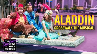 Crosswalk the Musical Aladdin ft Will Smith Naomi Scott amp Mena Massoud [upl. by Libys966]