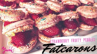 Valentines Day Fat Macarons tutorial  Fatcarons [upl. by Adon297]