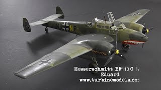 Messerschmitt BF110 Eduard 148 Battle of Britain Building and painting [upl. by Kreda]