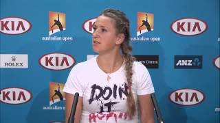 Victoria Azarenka Press Conference  Australian Open 2013 [upl. by Trstram]