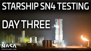 Replay Starship SN4 Testing From SpaceXs Boca Chica Launch Site [upl. by Ueihtam]