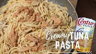 Creamy Tuna Pasta  Pasta Recipes  Pinoy Recipes [upl. by Linkoski934]