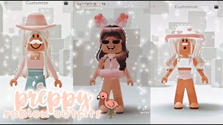 PREPPY AESTHETIC ROBLOX OUTFITS🛍  tiktok compilation  coralxellie 🤍 [upl. by Savell]