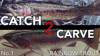 How to Carve a Rainbow Trout  Catch2Carve [upl. by Mayram724]