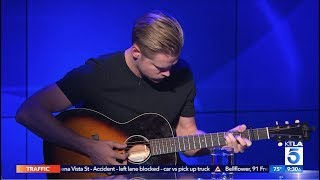 Chord Overstreet Plays quotHold Onquot Live on Set [upl. by Dace]