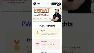 PWSAT Scholarship Registration  How To Register For PWSat [upl. by Pierrette]