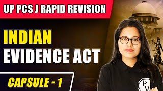 Indian Evidence Act 1872  UP PCS J Exam Preparation  Judiciary Preparation [upl. by Trebuh]