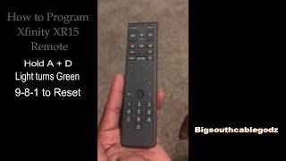 Reset Xfinity XR15 Remote [upl. by Steady]