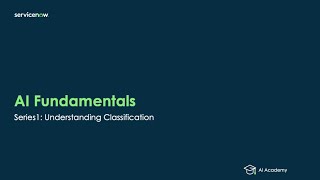 AI Fundamentals Part 1  Understanding Classification [upl. by Ycnaffit]