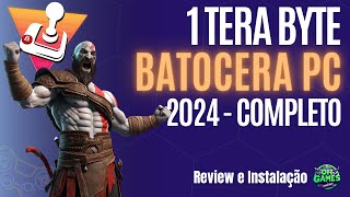 Batocera 1TB 2024 Completo  Flocabrocera Deck  Multijogos PC 64 Bits Review Instalação e Gameplay [upl. by Nottirb]