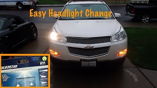 Installing New Headlights In the Chevy Traverse [upl. by Beale]