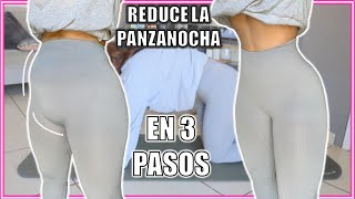 COMO REDUCIR LA PANZANOCHA Abdomen bajo fusionado en 3 pasos [upl. by Jansen]