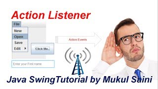 141 Java Swing Tutorial  ActionListener in java part1  how to use ActionListener on a button [upl. by Eiramasil]