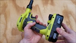 Ryobi One 18V P738 High Volume Power Inflator Review [upl. by Esorlatsyrc]