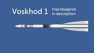 Voskhod Rocket  SFS Free blueprint [upl. by Molohs]