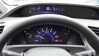 2012 Honda Civic LX 5speed manual starting up Interior dash and cluster view [upl. by Oisor]