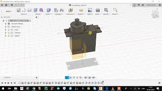 My Humanoid robot Servo MG90s design using fusion 360 part 1 [upl. by Burl]