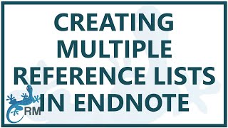 Endnote creating multiple reference lists in one Word document [upl. by Horlacher]