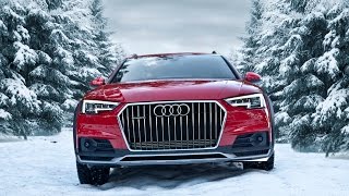 2017 Audi A4 Allroad 20TDI quattro in snowy forests in Tatra Mountains [upl. by Trevethick]