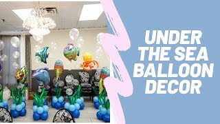 Under the Sea Balloon Decor  Balloon Bubbles  How To  DIY Balloon Decor Tutorial [upl. by Maurilia960]