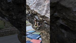 Jerrys roof v9 climbing bouldering climber rockclimbing [upl. by Nnayram]