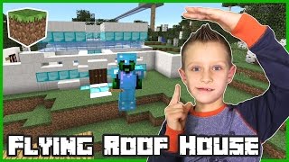 Flying Roof House  Minecraft [upl. by Ynnavoig]